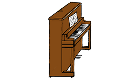 A piano.