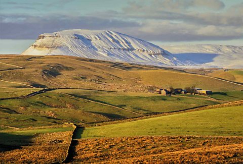 An image of the Yorkshire Dales and its hills.