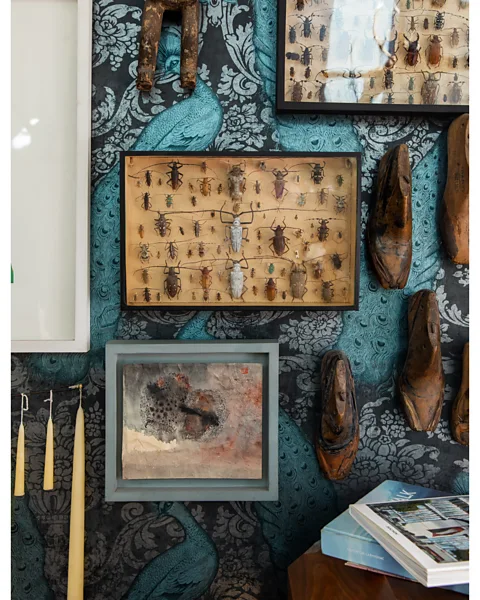 Virginia Garnier Rumeau houses her eclectic collection in her eastern Paris apartment (Credit: Virginia Garnier)