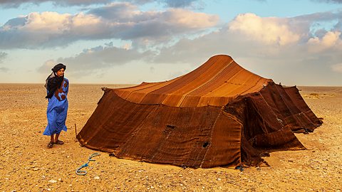 A Bedouin tent