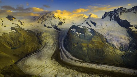 Valley glaciers in Switzerland 