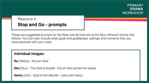 Resource 4: Stop and Go - prompts