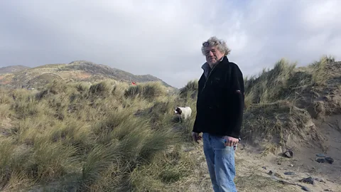 Isabelle Gerretsen Stuart Eaves says the council's decision to dismantle Fairbourne "has destroyed people's lives and livelihoods" (Credit: Isabelle Gerretsen)