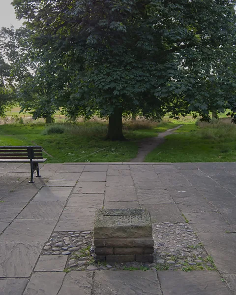 Rob Atherton/Getty Images Now marked by a plaque, Knavesmire Tyburn was once the site of public hangings in York (Credit: Rob Atherton/Getty Images)