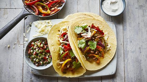 Vegetable fajitas