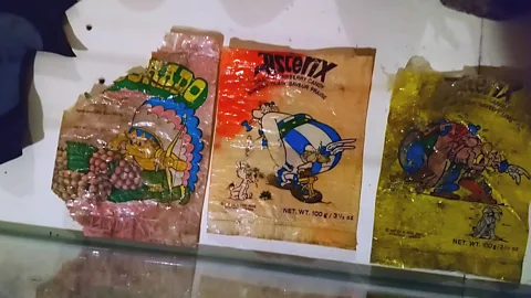 Mieczyslaw Zuk The dates and text on food wrappers helped to confirm the origins of the rubbish (Credit: Mieczyslaw Zuk)