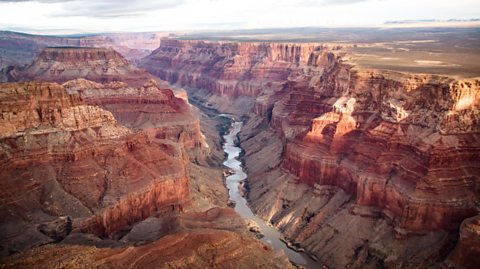 View over the Grand Canyon, USA.