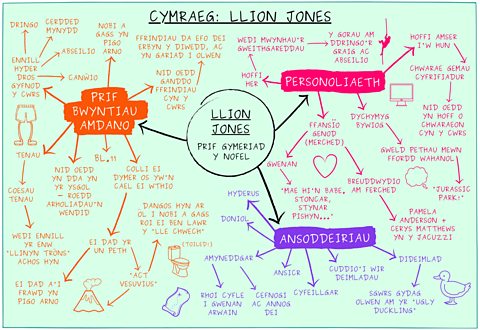 Map meddwl - Llion Jones