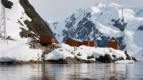 A research base in Antarctica. 