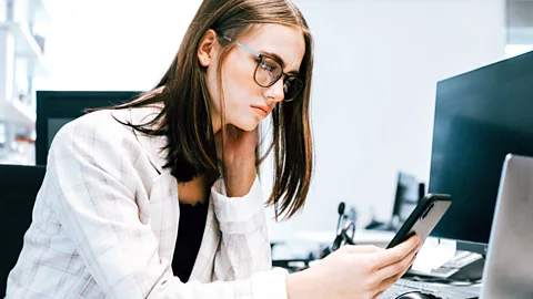Getty Images A screen-time intensive culture, plus pressures to perform at all hours, are already bringing Gen Z to their knees (Credit: Getty Images)