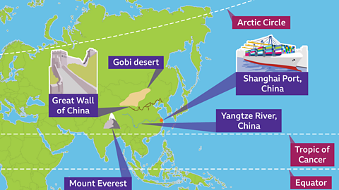 Where is Asia? - BBC Bitesize