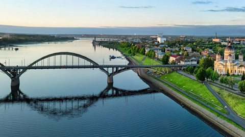 The River Volga in Russia.