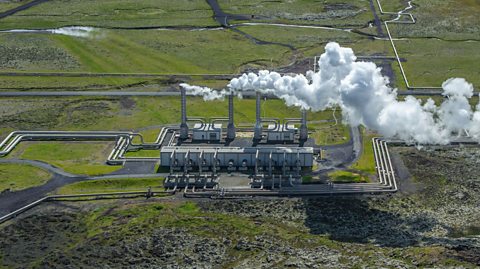 A geothermal power plant in Iceland. 