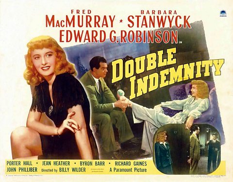 Film poster for Double Indemnity.