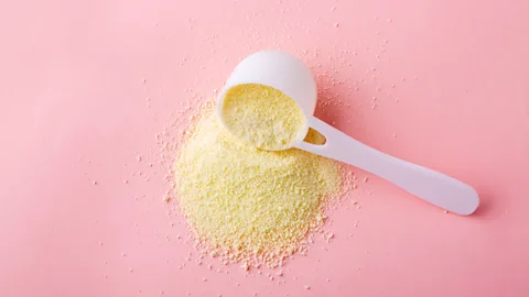 Huizeng Hu/Getty Images Modern infant formula is a highly specialised supplement, full of vitamins and minerals needed for growth and development (Credit: Huizeng Hu/Getty Images)