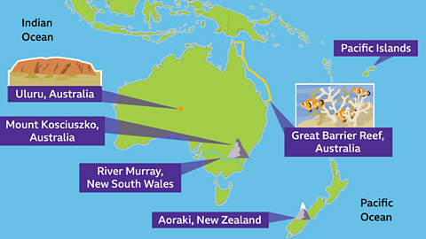 A map of Oceania