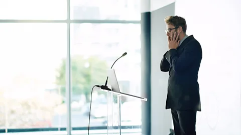 Getty Our body language can expose our levels of stress - but this can bring us benefits, the research indicates (Credit: Getty)