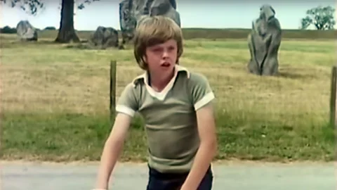 ITV Children of the Stones was about a village built inside a megalithic stone circle, which exists in a time rift (Credit: ITV)