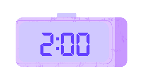Two o'clock, digital