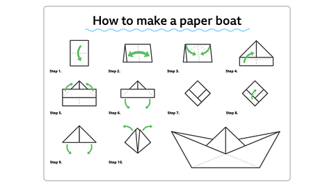 Paper boat instructions