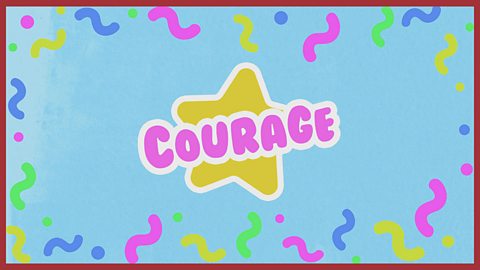 Image: the word 'Courage'