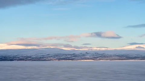 Lola Akinmade Åkerström Abisko is home to a "blue hole" – a patch of sky that remains clear regardless of surrounding weather patterns (Credit: Lola Akinmade Åkerström)