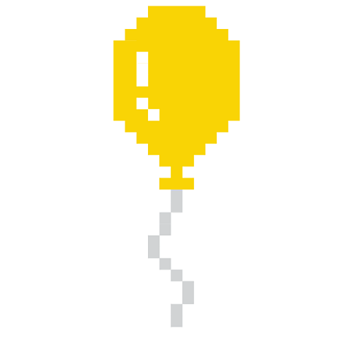 A yellow balloon