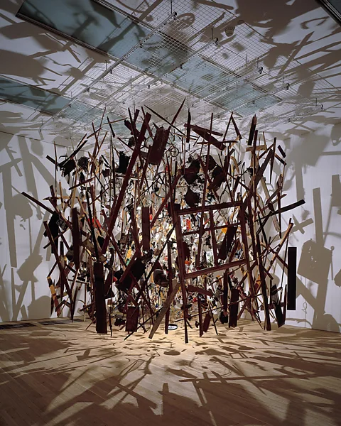 Cornelia Parker Parker has said that we're constantly bombarded with the imagery of the explosion, "from the violence of the comic strip [to] action films" (Credit: Cornelia Parker)