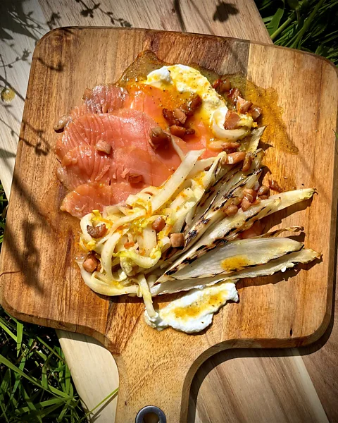 Kate Ryan Wild Irish Smoked Salmon and Chicory Salad by Caitlin Ruth (Credit: Kate Ryan)