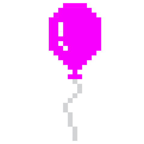 A pink balloon