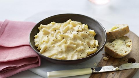 Nutritional intelligence and portion sizes A portion of macaroni cheese