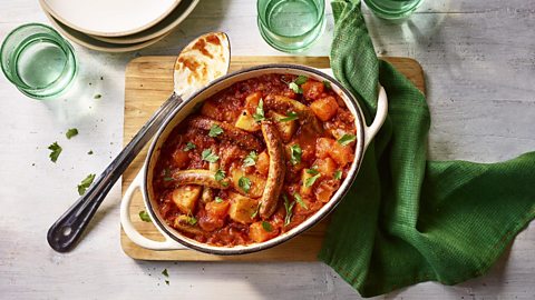 Slow cooker sausage casserole