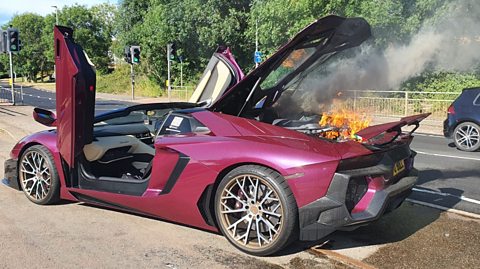 BBC Three Counties Radio - Roberto Perrone, Have you met your partner at  work?, Surviving a supercar on fire