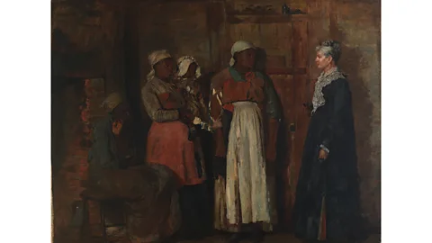 Smithsonian American Museum of Art Through paintings like A Visit from the Old Mistress, Homer depicted black people in a more nuanced way than other artists of the era (Credit: Smithsonian American Museum of Art)