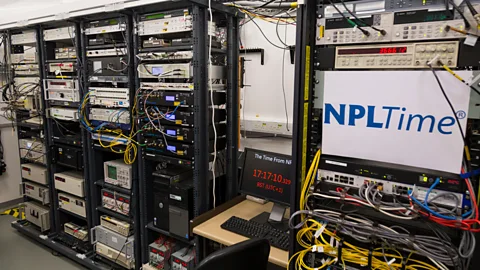 Alamy Inside the room where one of the atomic clocks is operated at the National Physical Laboratory (Credit: Alamy)