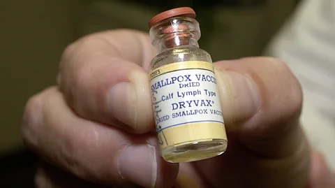 Getty Images A vial of dried smallpox vaccination containing around 100 doses (Credit: Getty Images)