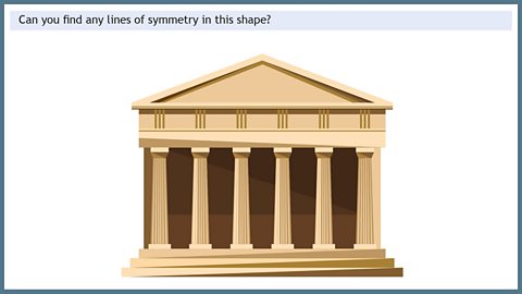 Greek architecture - lines of symmetry