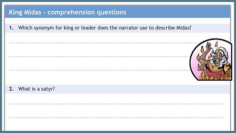 Comprehension questions