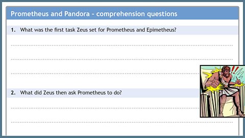 Comprehension questions