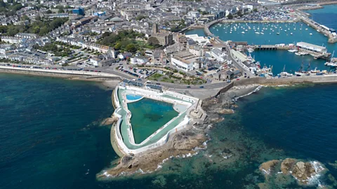 Getty Images The Jubilee Pool in Penzance, Cornwall, has been refurbished and modernised (Credit: Getty Images)