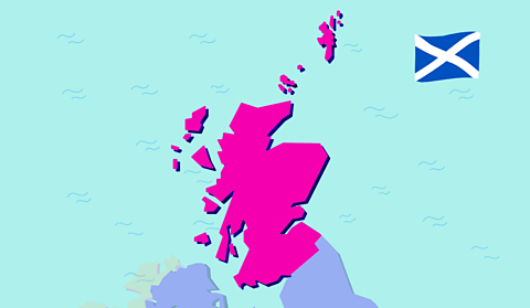 A map of Scotland