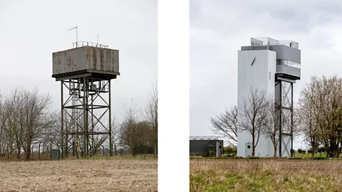 Taran Wilkhu / Building for Change, Gestalten 2022 Castle Acre Water Tower, Tonkin Liu (Credit: Dennis Pedersen – left image / Taran Wilkhu – right image / Building for Change, Gestalten 2022)