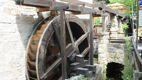 David Perry The mill still uses water to grind its grain on millstones (Credit: David Perry)