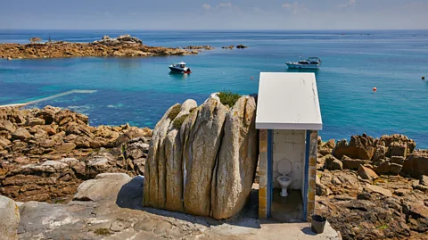 Gary Le Feuvre/Getty Images The public toilet on miniscule Maîtresse Île is the southernmost building in the British Isles (Credit: Gary Le Feuvre/Getty Images)