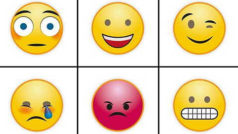 Image: six common emojis