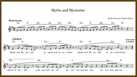 Myths and Mysteries - Music