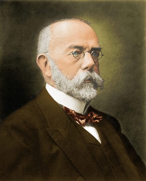 Robert Koch, German physician and microbiologist.