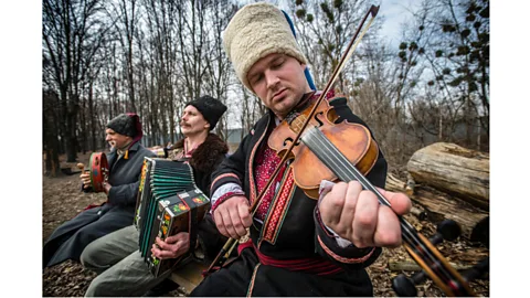 Getty Images Traditional Ukrainian folk music plays a huge role in the country's national identity, and resonates strongly with all generations (Credit: Getty Images)