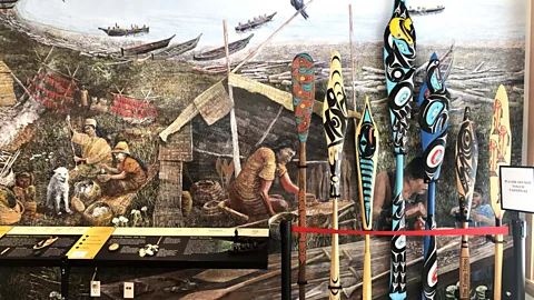 Brendan Sainsbury The new visitor centre includes exhibits on island's Coast Salish indigenous people (Credit: Brendan Sainsbury)