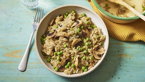 Easy mushroom biryani